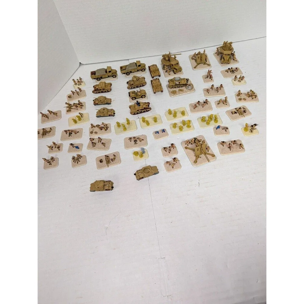 Big Lot Of Army Glued Figures